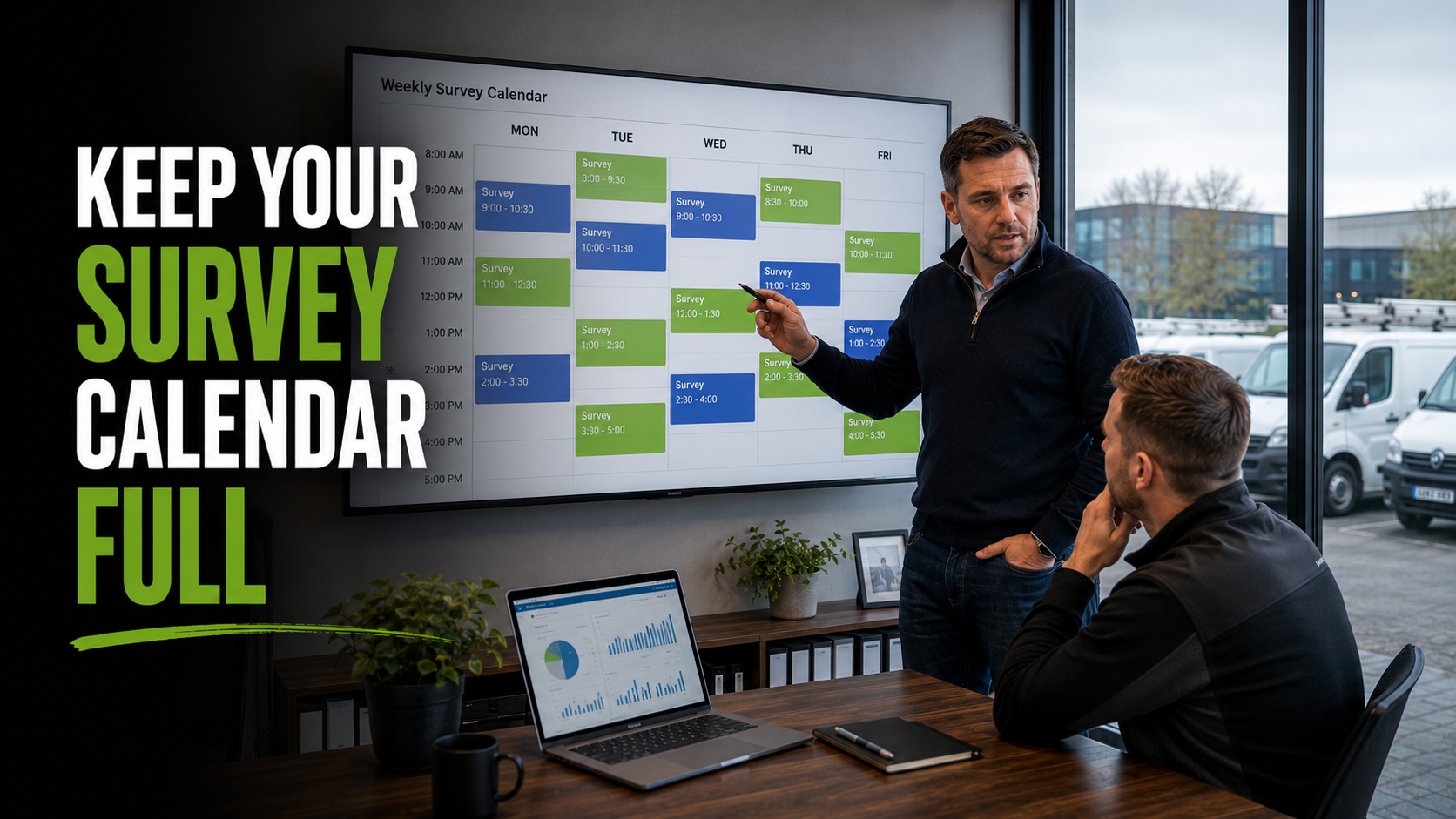 How to Keep Your Survey Calendar Full Without Replacing Your Existing Lead Sources
