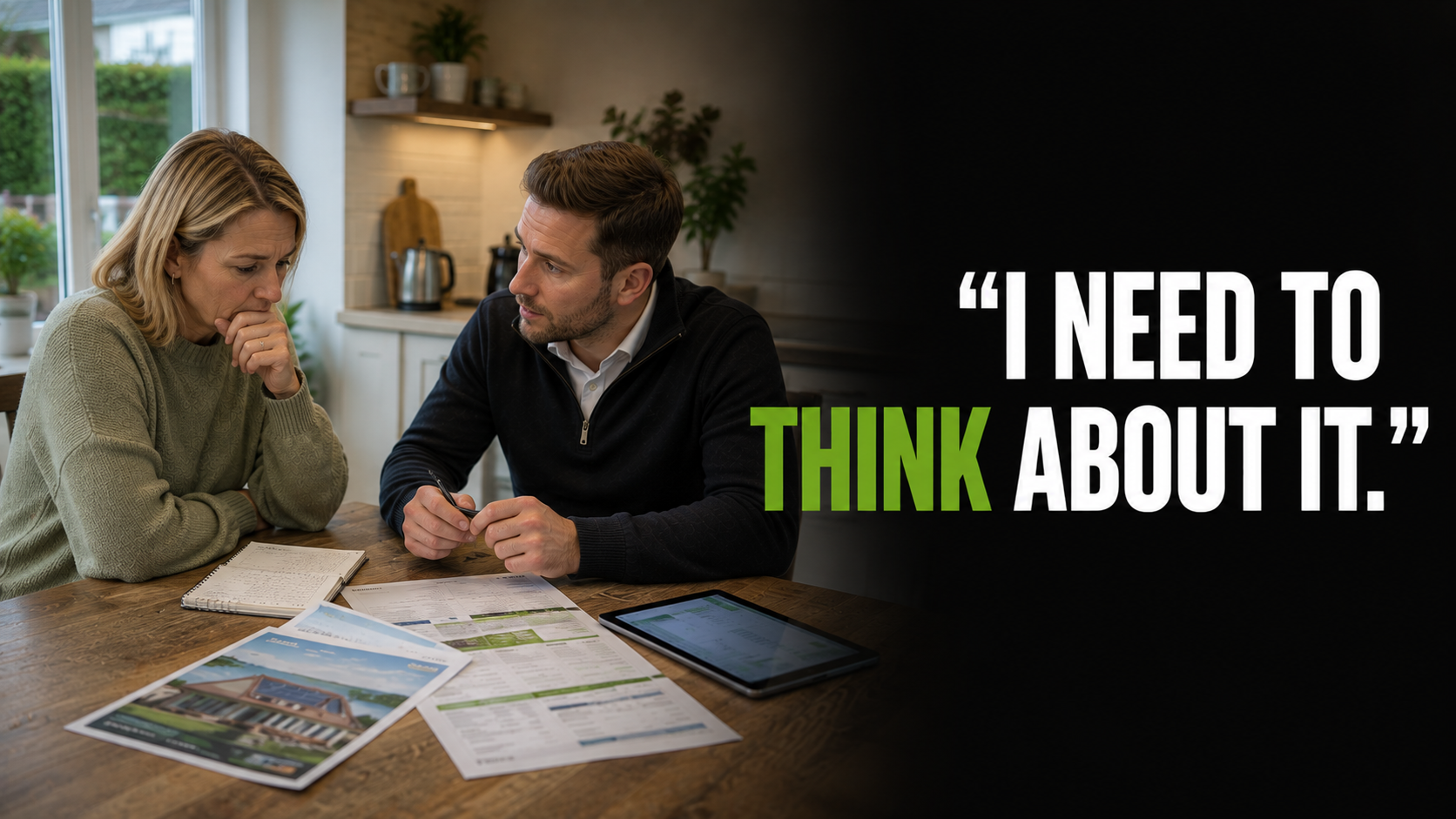 How to Handle “I Need to Think About It” in Solar & Heat Pump Sales