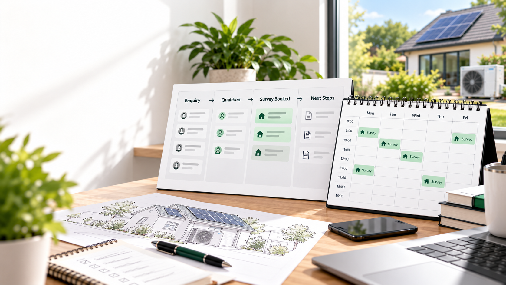 How to Build a Predictable Survey Pipeline for Your Solar or Heat Pump Business